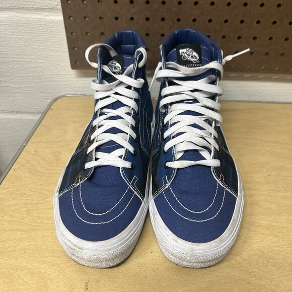 VANS Sk8 Hi Bolt Big Reveal Volcano Navy Blue High Top Sneakers Sz 11.5 Mens - Picture 3 of 9